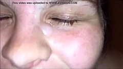 In this compilation, desperate teen 18+ receives huge cum facials on her mouth, nose, eyes, and hair