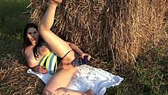 Anal fisting with foot domination and matryoshka doll analing and female ejaculation