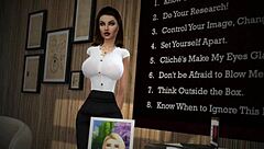 Cheating secretary seduces with raw banging in cartoon style.