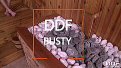 Sensual Pussy Licking in Sauna!