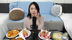 Asian Babe Plays with Tits in Bubble Bath for Creampie