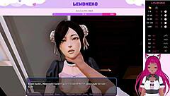 3D Vtuber Lewdneko in a naughty hotel adventure