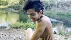 catalan girls getting wild with lesbian sex outdoors, real and natural