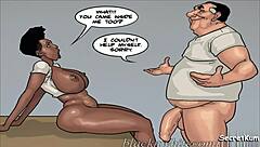 German Milf Gives Handjob To Monster Cock Cfnm