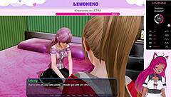 3D Vtuber Lewdneko in a naughty hotel adventure