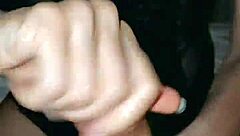 skinny couple gives sexy handjob to each other