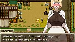 Loira tenta ajudar e acaba presa no telhado da casa dos mendigos