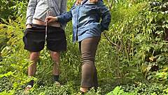 Gentle Hands of Stepmother Comfort on the Street in Public Setting