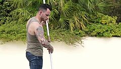 milf caught masturbating with big cock friend