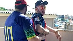fucking young guy on rooftop with neighbors watching