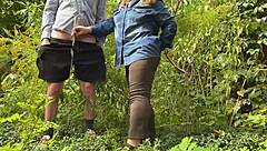 Gentle Hands of Stepmother Comfort on the Street in Public Setting