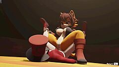 Hentai monster fucks anime girl in game.