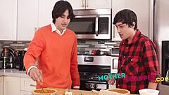 We caught our perverted step sons fucking the dessert in the group scene with friends and cougar milf sharing hardcore sex.