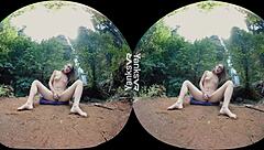 Yanks hottie sierra climaxes outdoors with toys and shaved pussy