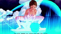 Beautiful encounters with Asian schoolgirls in a cartoon-style video game
