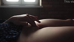 Beautiful Teen Caresses And Slaps Her Pussy Lips Closeup