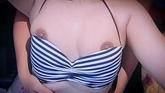 Eating Neighbor's Pussy Before Husband Returns From Fishing