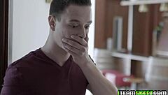 Stepbro, keep eating my young pussy, make me cum on your tongue, says Anya Krey