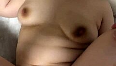 Japanese couple cums together with massive creampie!