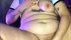 Blonde Slut Eager for Big Squirt While Licking Latina Tits