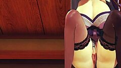 Big dick creampie in Genshin impact game