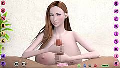 Huge tits and creampie action in 3D hentai game