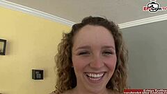 busty teen 18+ shows natural tits with piercing 😍