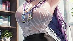 3d animated innocent wife gets lesson at office pussy masturbation asmr sound ai porn