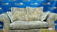 POV deepthroat and butt plug action in a steamy video