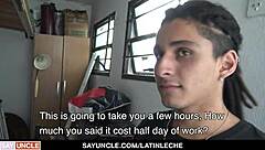 Latino Sucks And Fucks Boss Cock Bareback For Extra Money