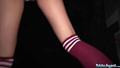 Hot french model fucked by stranger in public