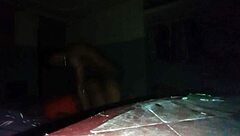 wife cosplays in school swimsuit for young man and gets wet!