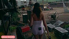 Great camel toe and big ass in tight white suit by jeny smith