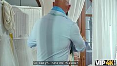 Fitting Room Babe Fucked Hard in Tight Dress