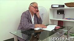 Chick Gets Cunt Ravished By Teacher In Garage