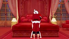 Elastigirl's naughty Christmas encounter with wrong Santa