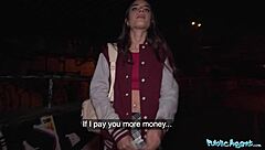 Hot french model fucked by stranger in public