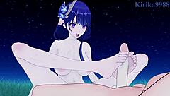 I explore Raiden Shogun and Faruzan with Aether in Genshin Impact hentai