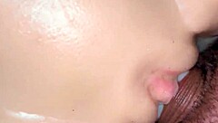 Close up of a tight pussy, amateur couple in action