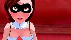 Hey, Elastigirl bangs the wrong Santa in full movie!