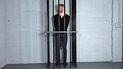 hot young jock jesse stone gets totally dominated in bdsm dungeon with bondage and milking