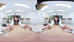 Japanese student gives blowjob and anal in classroom confession