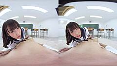 Japanese student gives blowjob and anal in classroom confession