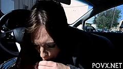 Petite 18+ Teen Feels Excited During Her First Blowjob