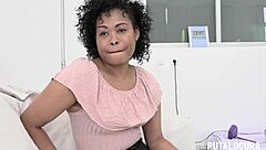 Beautiful dominican naomi rivas experiences first time with torbe, swallowing cum
