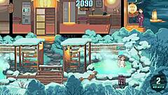 Hentai game with pixel art featuring three girls