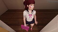 In 3d hentai school detention, students get blowjobs and anal action