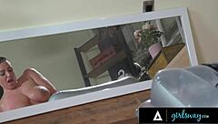 Angela White's sensual Nuru massage with extra pleasure