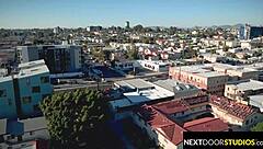 Military hunk spitroasted