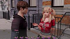 Pale carnations part 14 gameplay with asian bound bdsm and fingering.